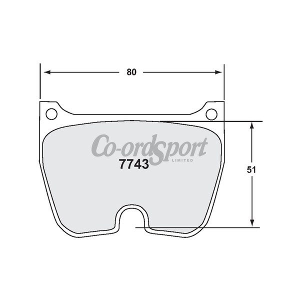 PFC 7743 Race Pad Set - 93 Compound 22 mm - Rr image