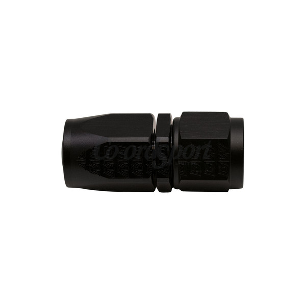 DW 8AN Female Swivel Straight Hose End CPE  Anodized Matte Black image