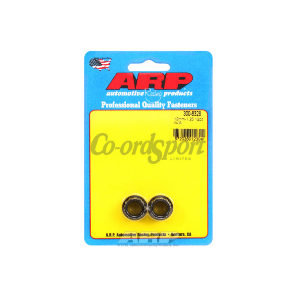 ARP M12 x 1.25 12pt nut kit small collar image