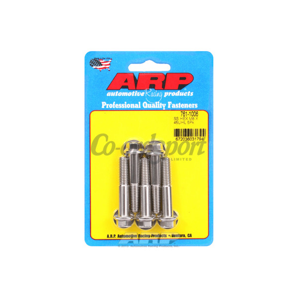 ARP M8 x 1.25 x 45 hex SS bolts image