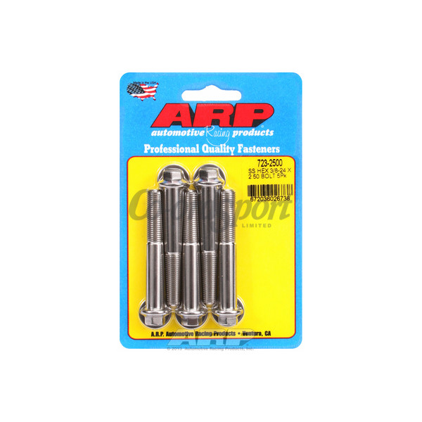 ARP 3/8-24 x 2.500 hex SS bolts image