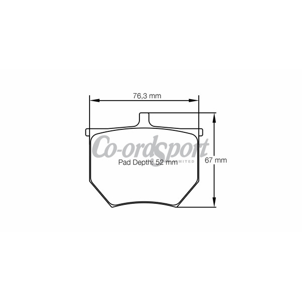 Pagid racing brake pads -RSH3 image