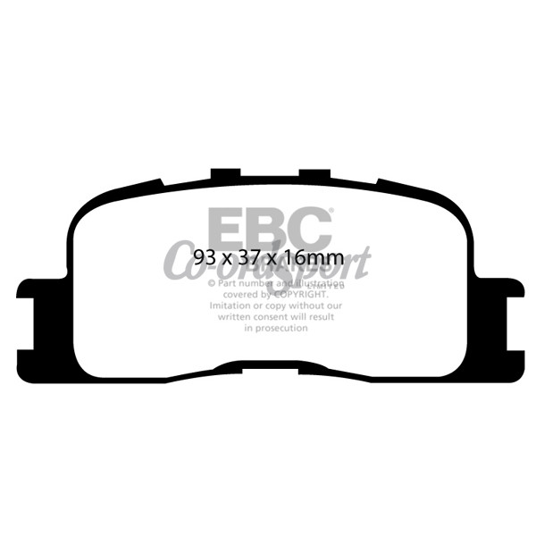 EBC Ultimax OEM Replacement Brake Pads image