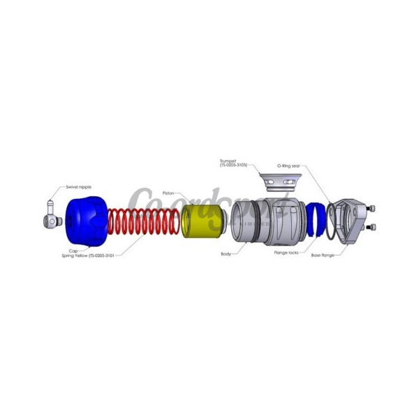 Turbosmart BOV Supersonic Subaru -Blue image