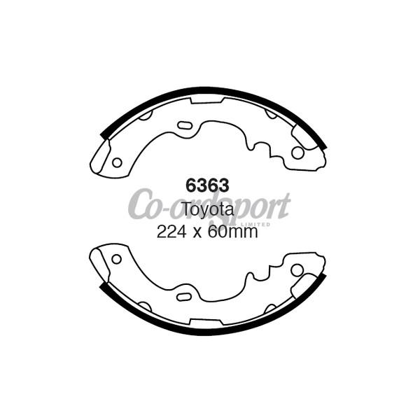 EBC BRAKE SHOE SET image