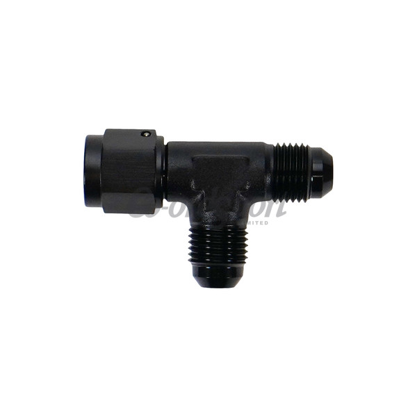 DW 6AN Male Flare to Female Flare Swivel Tee on Straight image