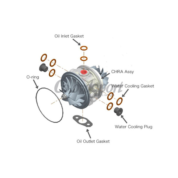 HKS GT2 8262 Turbo Center Cartridge Chra WG Type image