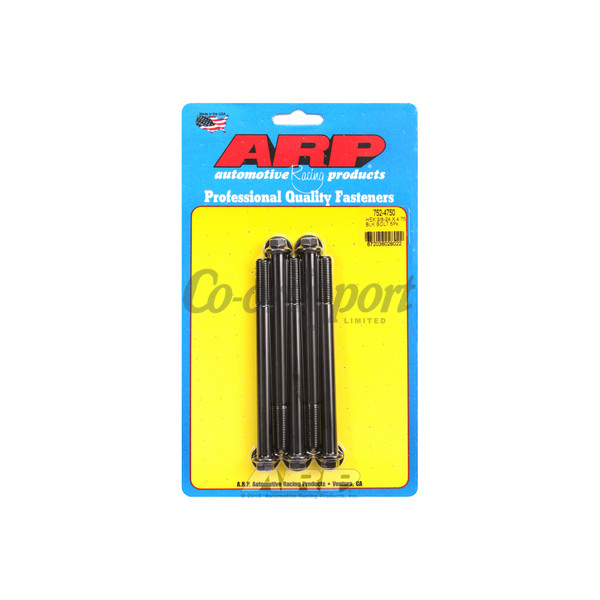 ARP 3/8-24 x 4.750 hex black oxide bolts image