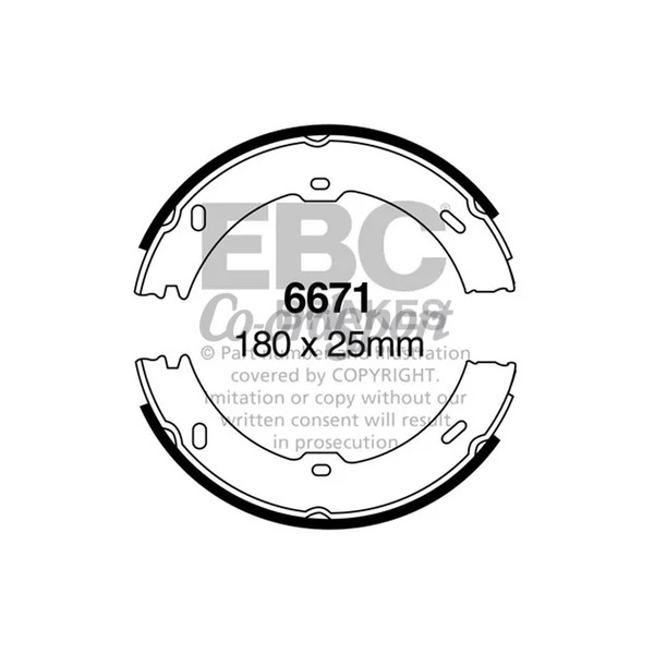 EBC BRAKE SHOE SET image