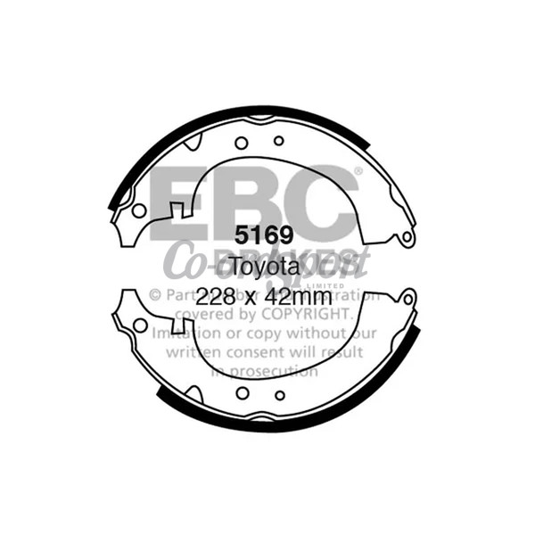 EBC BRAKE SHOE SET image