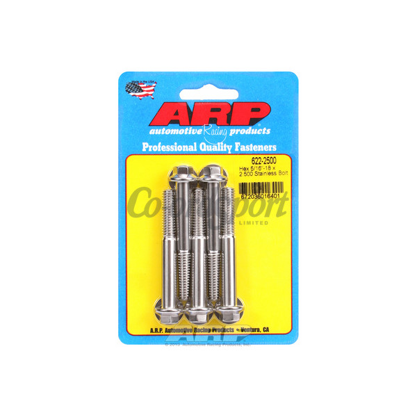 ARP 5/16-18 x 2.500 hex SS bolts image