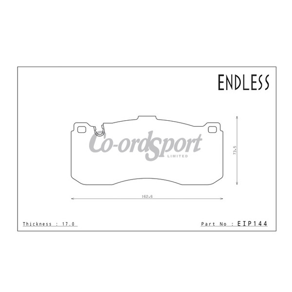 Endless Brake pads ME22 compound BMW M Performance Caliper Front image