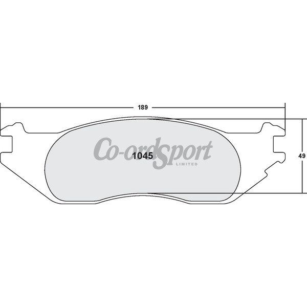 PFC 1045 Z-Rated Brake Pad Set image