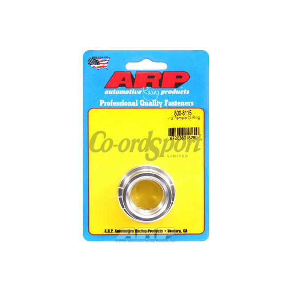 ARP -12 female O ring aluminum weld bung image