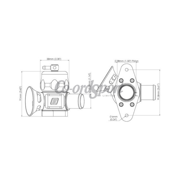 Turbosmart BOV Dual Port Maz/Sub-Black image