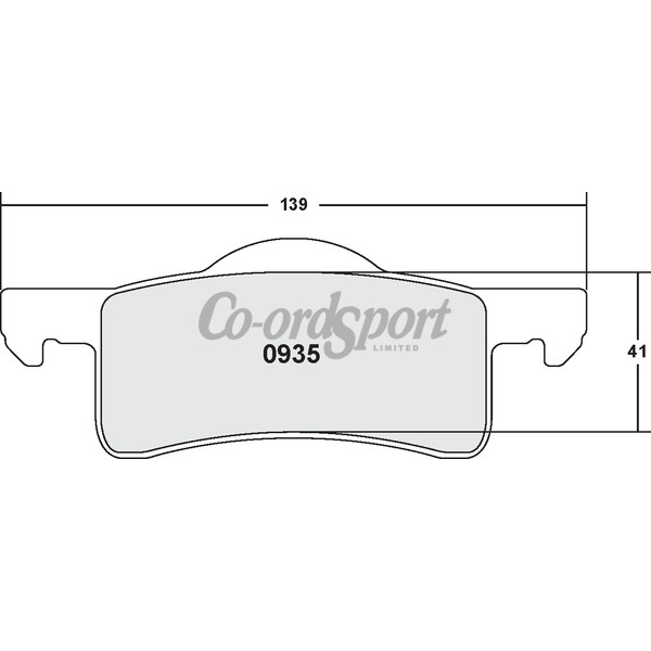 PFC 935 Z-Rated Brake Pad Set image