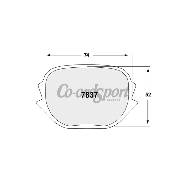 PFC 7837 RACE PAD SET - 35 CMPD 28 MM image