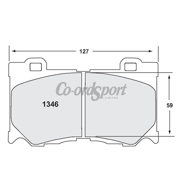 PFC 1346 Z-Rated Brake Pad Set 370Z etc. image