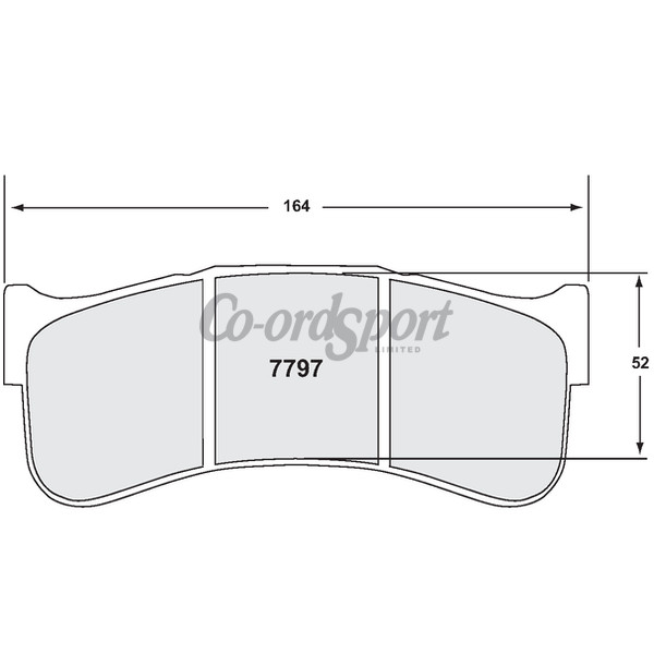 PFC 7797 Race Pad Set - 01 Compound 23 mm image