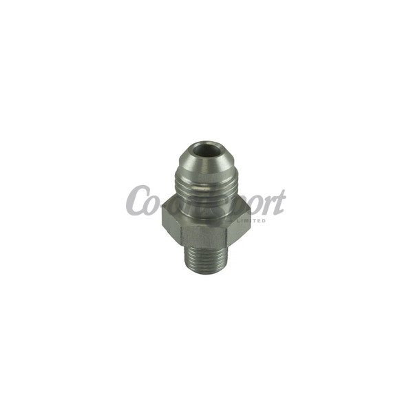 Turbosmart Fitting M10 Female to 1/8 NPT Male Straight - Silver image