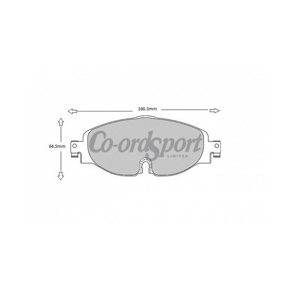 PBS VAG Front pads cross ref Ferodo FCP4433 image