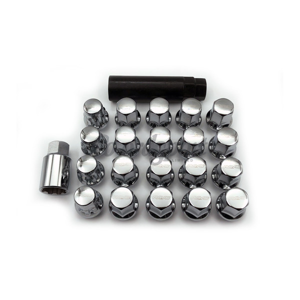 RAYS 17 HEX L31 NUTS AND LOCK SET 12X1.5-5H CP Chrome image