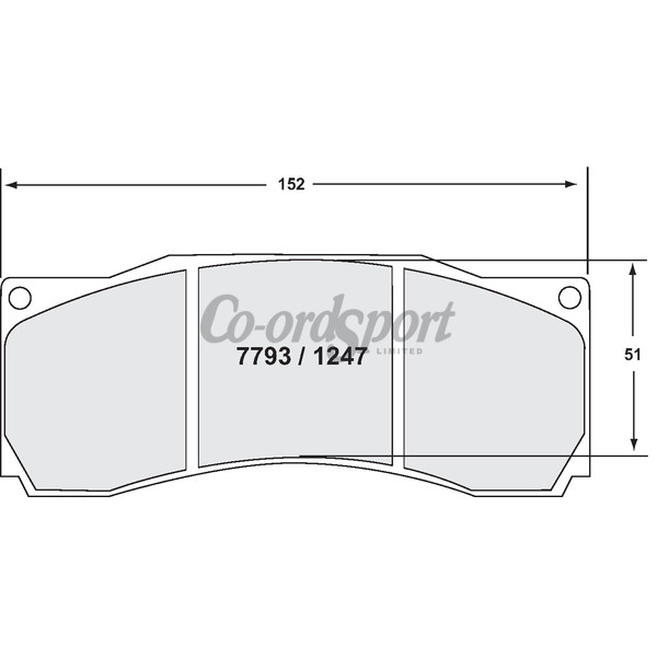 PFC 7793 Race Pad Set - 13 Compound 29 mm image