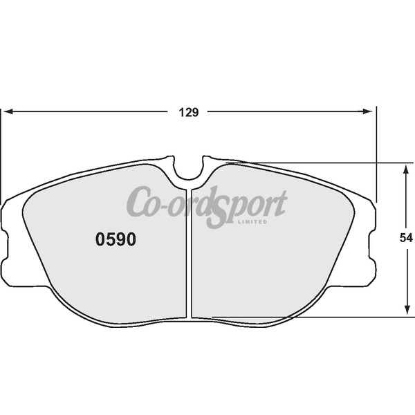 PFC 590 Race Pad Set - 93 Cmpd 19 Mm image