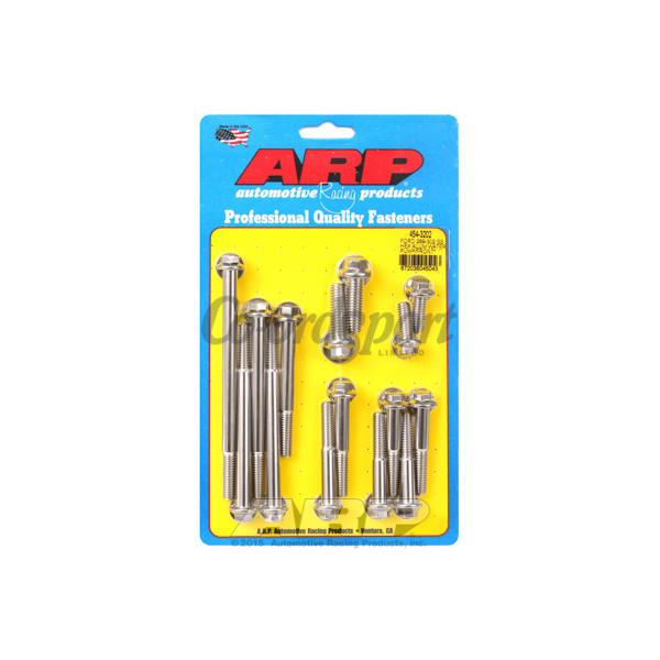 ARP Ford 289-302 SS hex aluminum water pump and front cover image