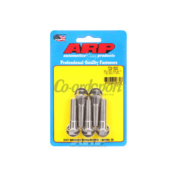 ARP 3/8-24 x 1.500 hex SS bolts image