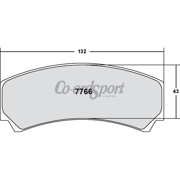 PFC 7766 Race Pad Set - 01 Compound 17 mm image