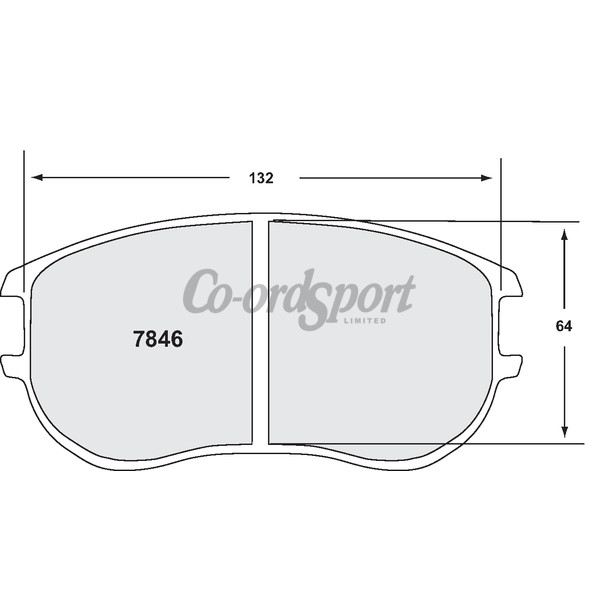 PFC 7846 Race Pad Set - 01 Compound 29 mm image