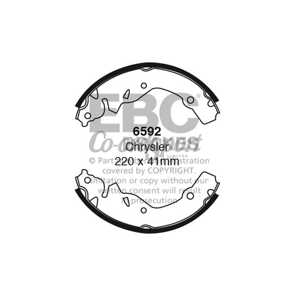 EBC BRAKE SHOE SET image