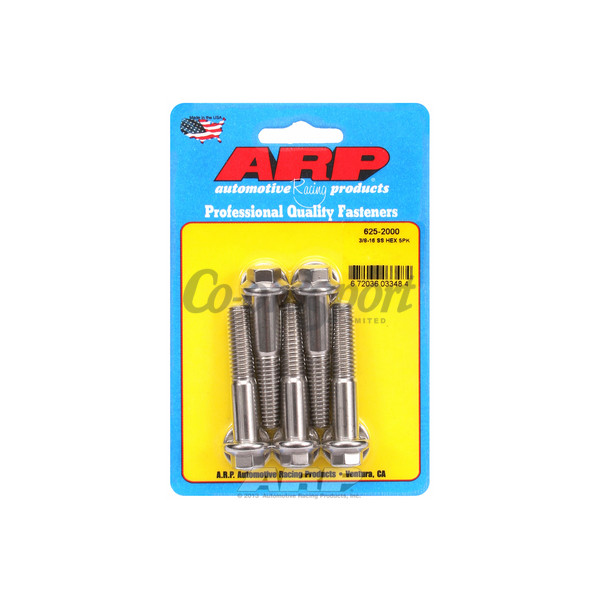 ARP 3/8-16 x 2.000 hex 7/16 wrenching SS bolts image
