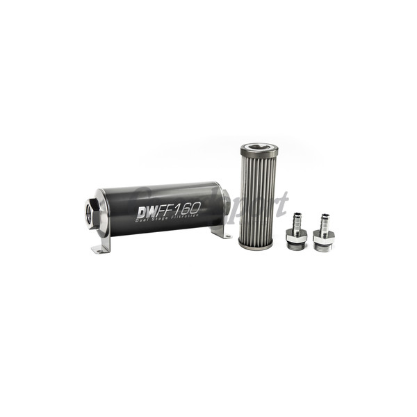 DW In-line fuel filter element and housing kit  stainless st image