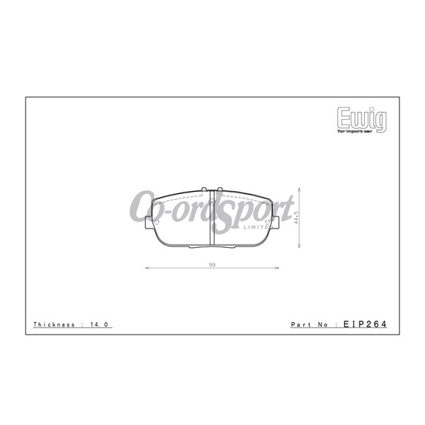 Endless Brake Pads S89F Compound image