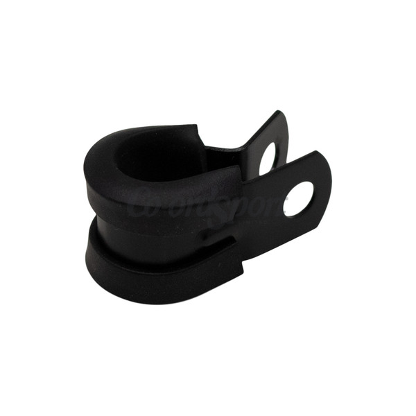 DW Rubber Cushioned P-Clamp for 6AN Hose  95mm Clamp Id  Anodize image