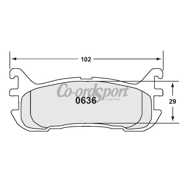 PFC 636 Race Pad Set - 11 Compound 13 mm image