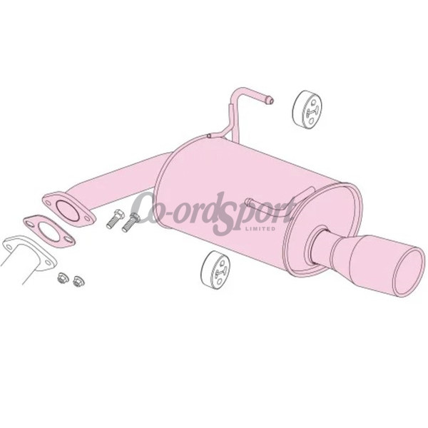 Fujitsubo Authorize S Exhaust SUBARU IMPREZA G4 1.6 2.0 GJ3 GJ7 F image