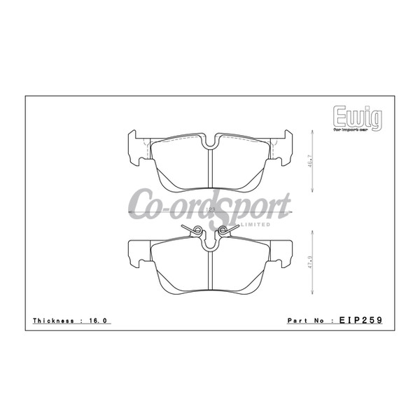 Endless Brake Pads N36SP Compound image