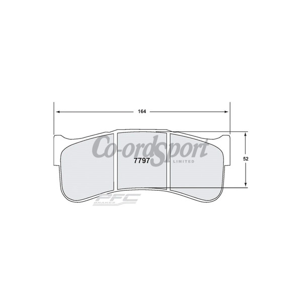 PFC 7797 RACE PAD SET - 82 CMPD 29 MM image
