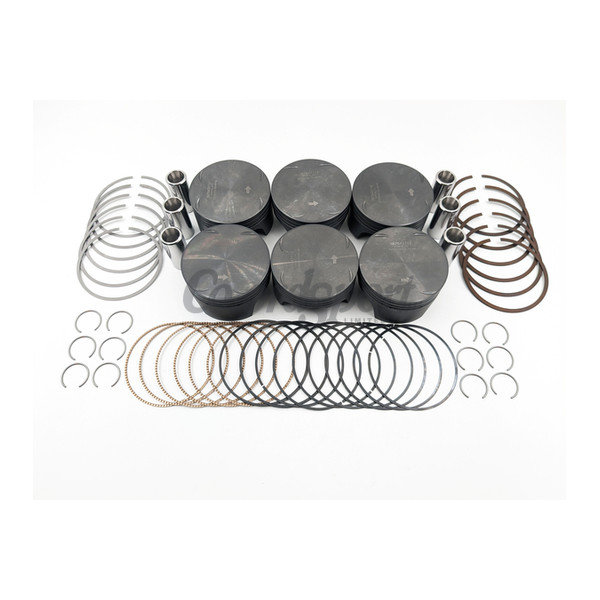 MAHLE BMW M54 B30 3.0L E46 (0.005in oversize) Piston Set with Rin image