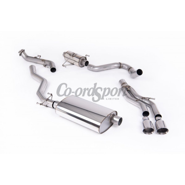 Milltek Exhaust - Resonated Catback with 2 x GT-100 Polished Tips image
