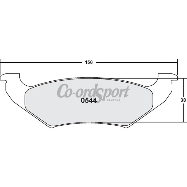 PFC 544 CARBON METALLIC BRAKE PAD SET image