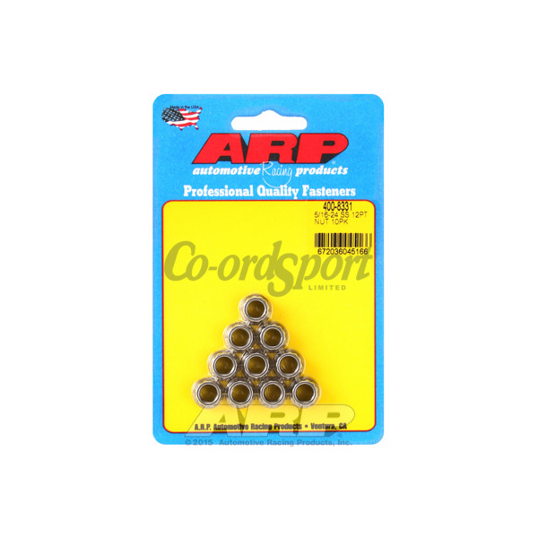 ARP 5/16-24 SS 12pt nut kit image