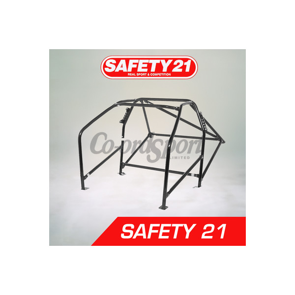 Cusco Roll Cage SAFETY 21 TOYOTA Yaris MXPA10 MXPH10 6 Pt 2 Pass image
