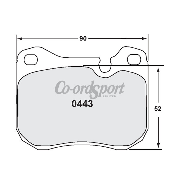 PFC 443 Race Pad Set - 11 Compound 18 mm image