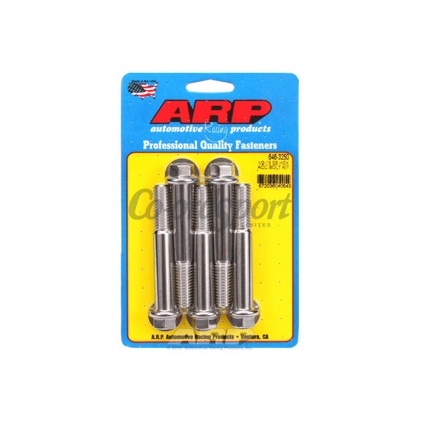 ARP 1/2-13 x 3.250 hex SS bolts image