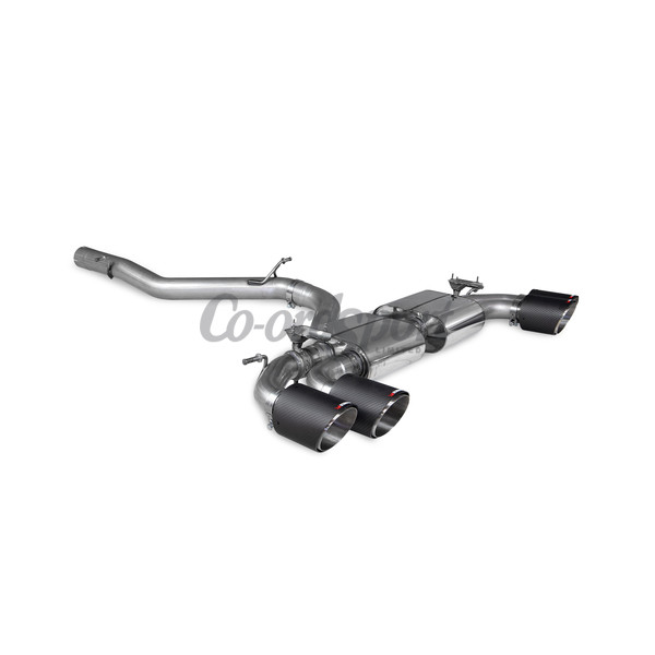 Scorpion Non-res cat/gpf back system & electronic valves for Audi image