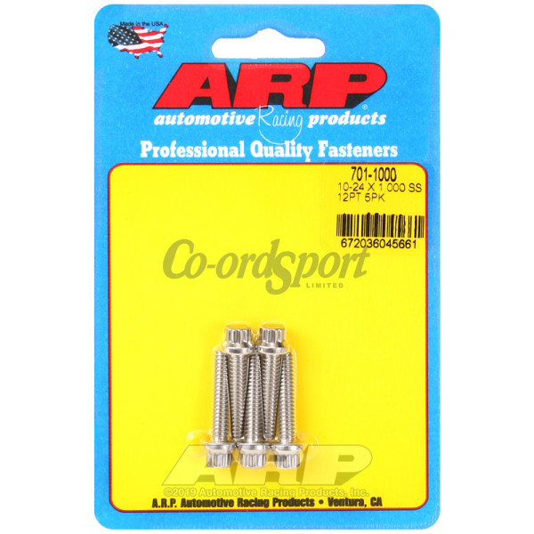 ARP 10-24 x 1.000 12pt SS bolts image